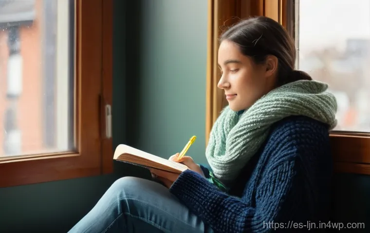 행동 변화 교육의 효과적인 방법 - **Prompt:** A young, diverse adult (gender-neutral) sits comfortably on a sunlit window seat, a warm...