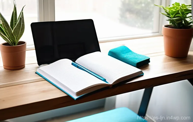 행동 변화의 지속적인 지원 시스템 - **Prompt: "The Intentional Space for Growth"**
A bright, clean, and organized home office or stu...