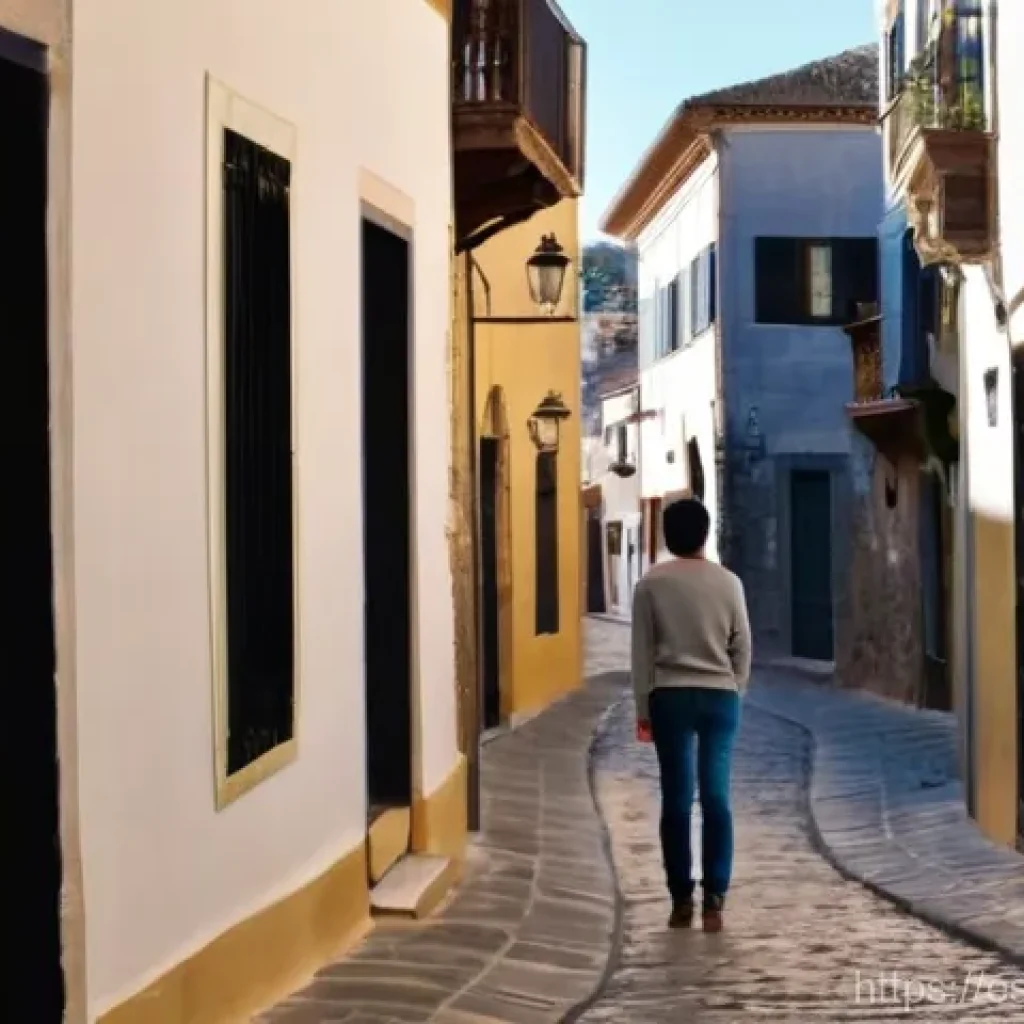 행동 변화 촉진을 위한 커뮤니케이션 기술 - **Prompt:** A young adult, casually dressed in jeans and a light sweater, stands thoughtfully at a f...