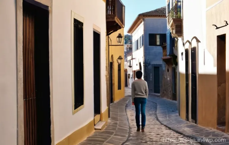 행동 변화 촉진을 위한 커뮤니케이션 기술 - **Prompt:** A young adult, casually dressed in jeans and a light sweater, stands thoughtfully at a f...