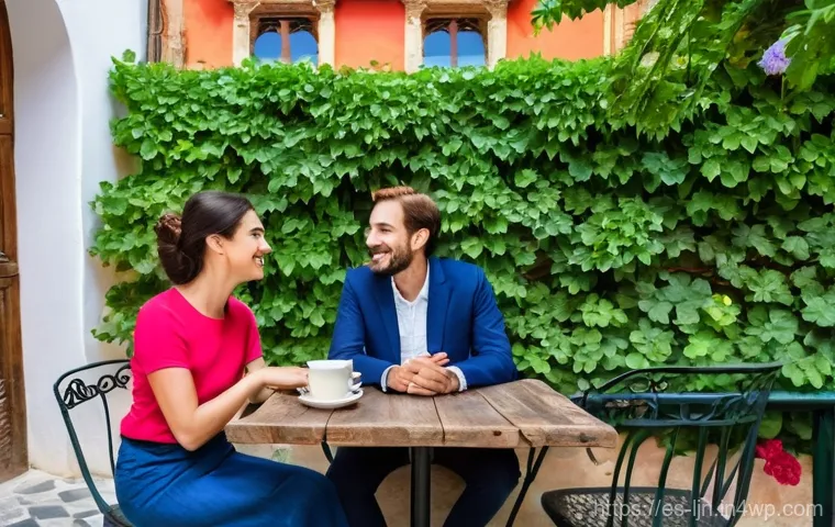 행동 변화 촉진을 위한 커뮤니케이션 기술 - **Prompt:** A young adult, casually dressed in jeans and a light sweater, stands thoughtfully at a f...