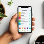 Home 23 행동 변화 학습을 위한 자원 개발 - A modern smartphone screen displaying a vibrant habit-tracking app interface in Spanish, featuring p...
